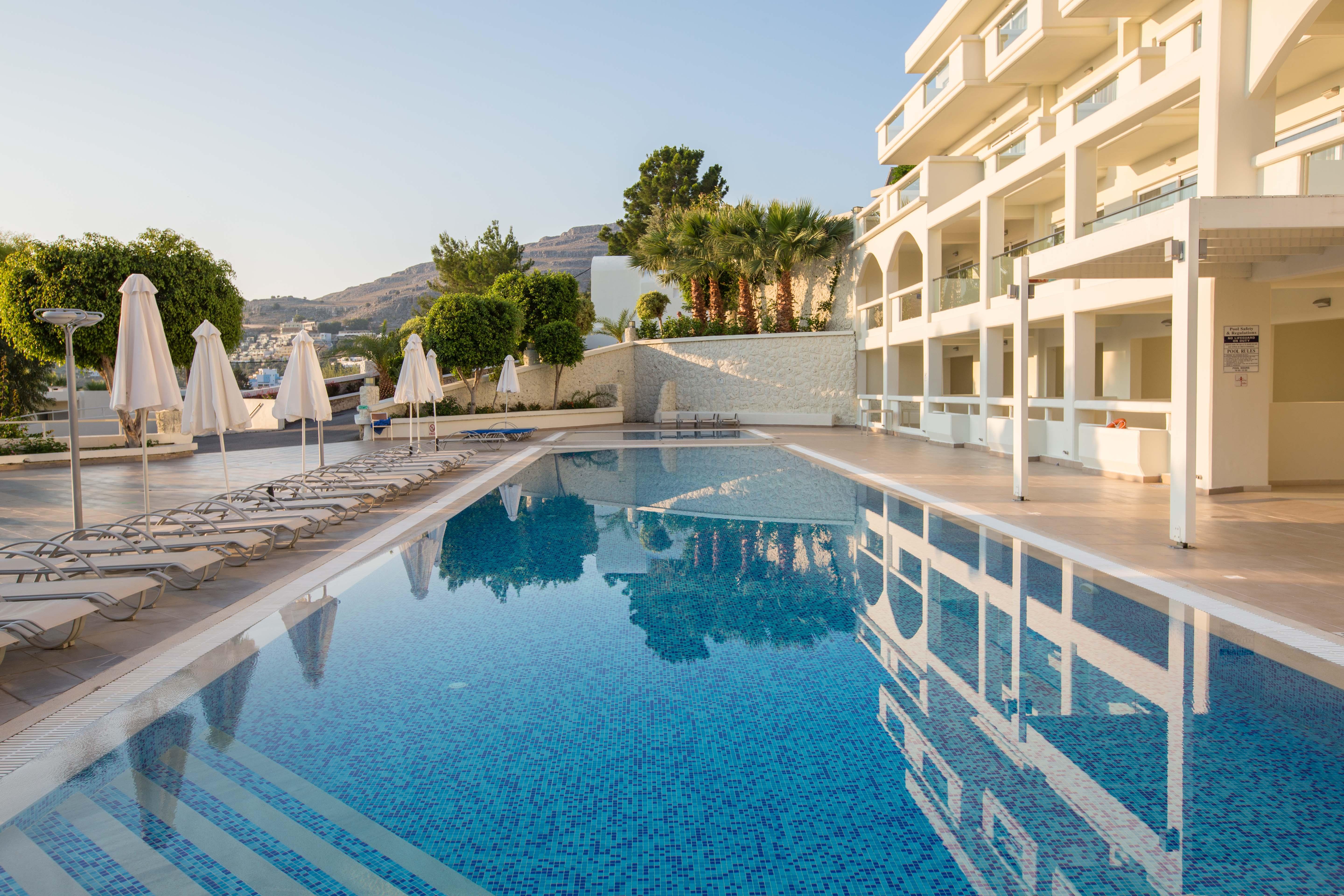 Lindos White Hotel & Suites Bagian luar foto